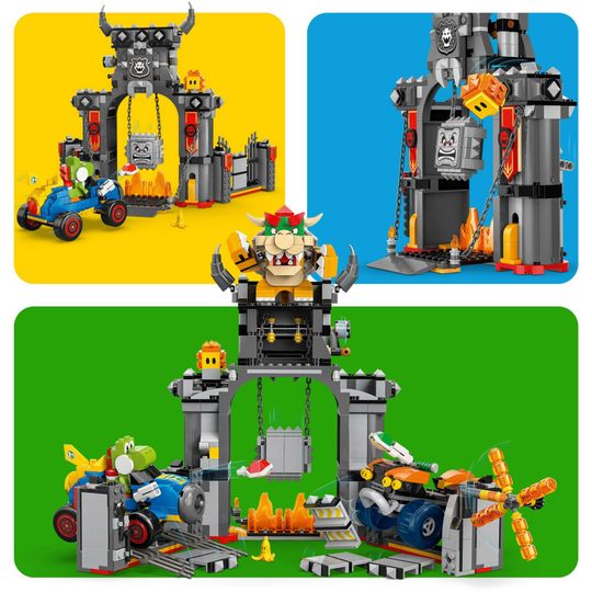 LEGO 72039 Mario Kart Castello di Bowser con 2 Macchine - LEGO, Super Mario