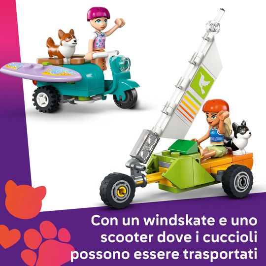 LEGO Friends 42641 Avventure Canine Su Windskate e Sidecar - LEGO