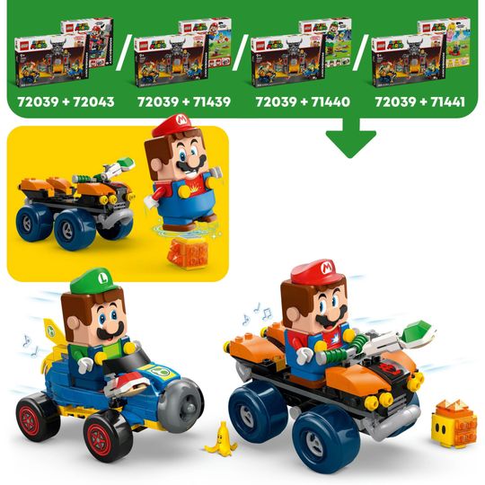 LEGO 72039 Mario Kart Castello di Bowser con 2 Macchine - LEGO, Super Mario