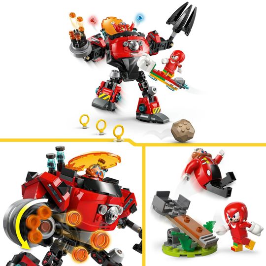LEGO Sonic 77005 Knuckles vs Mech Egg Crusher con 2 Minifigure - LEGO, Sonic