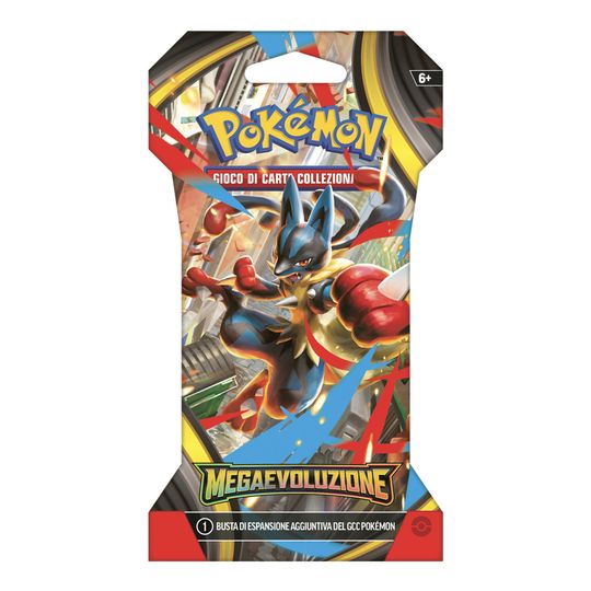 Busta assortita 10 Carte in Paper Sleeve, Pokémon Mega Evoluzione - Pokémon