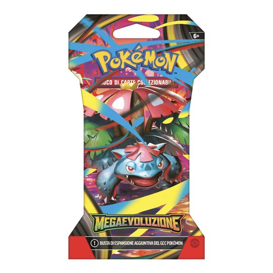 Busta assortita 10 Carte in Paper Sleeve, Pokémon Mega Evoluzione - Pokémon