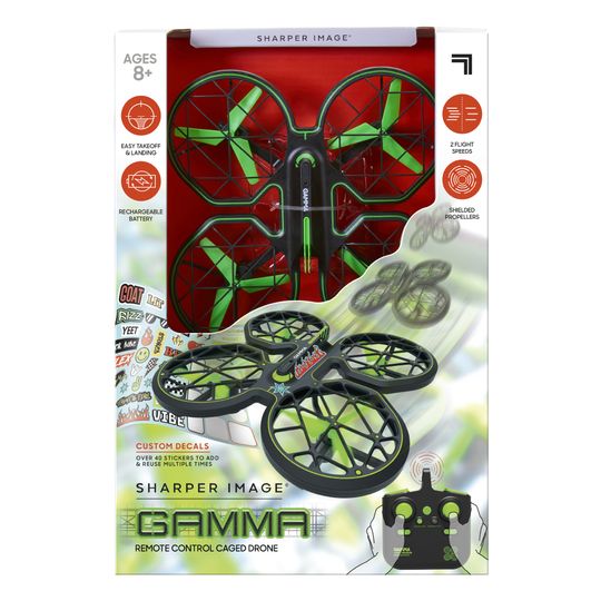 Drone GAMMA Radiocomandabile, personalizzabile con adesivi - Sharper Image