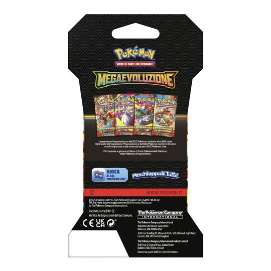 Busta assortita 10 Carte in Paper Sleeve, Pokémon Mega Evoluzione - Pokémon