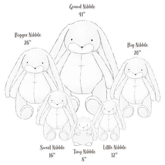 Peluche Bigger Bunny Gray 70 cm - Bunnies By The Bay