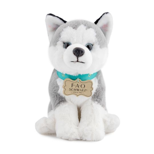 Husky di peluche Planet Love 100% da plastica riciclata, 25 cm - FAO Schwarz