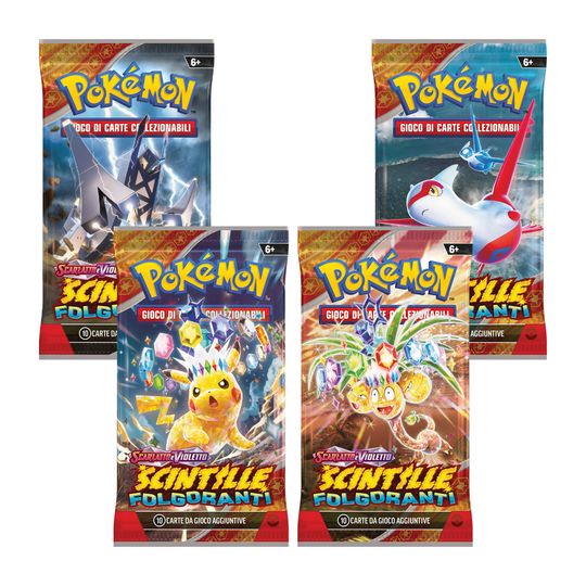 Busta di Espansione Assortita, Pokémon Scarlatto e Violetto, Scintille Folgoranti - Pokémon