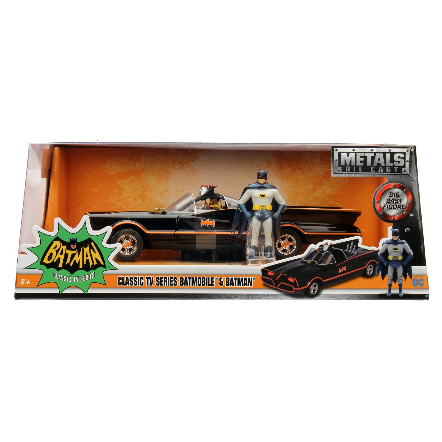 Batmobile classic 1966 scala 1:24 + personaggio batman - DC Comics, Jada Toys