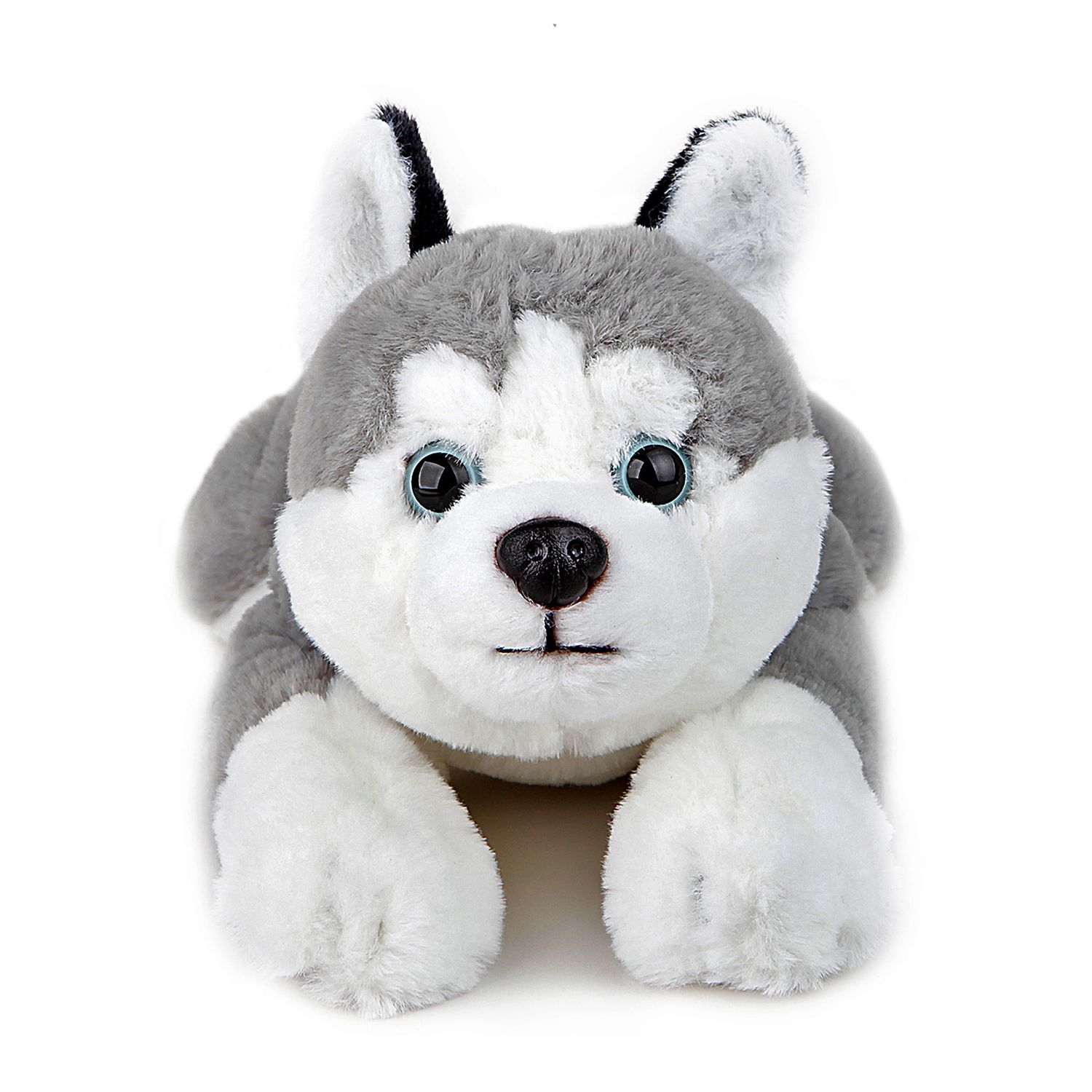 Peluche Husky sdraiato lungo 38 cm - FAO Schwarz