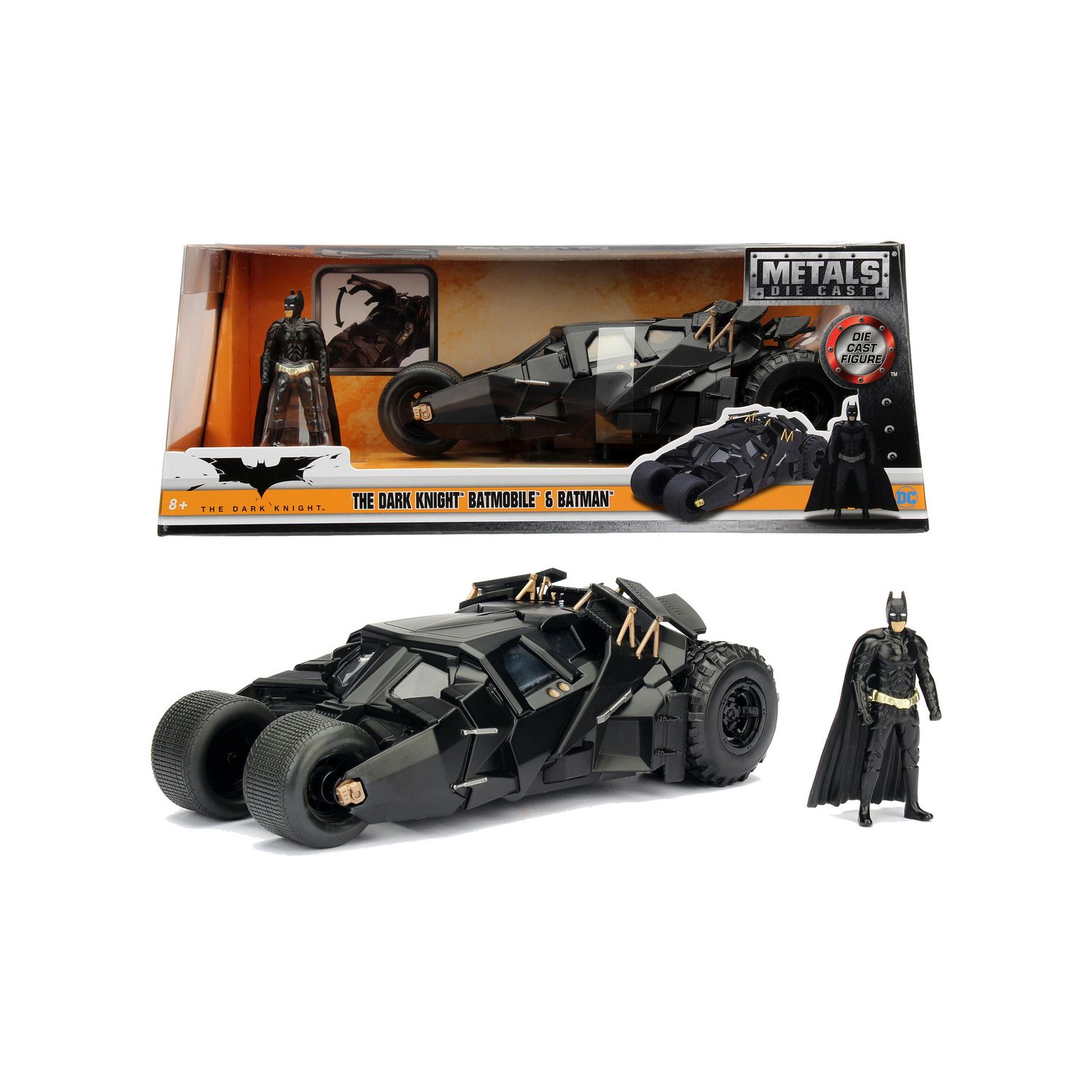 Batmobile The Dark Knight Batman scala 1:24 - DC Comics, Jada Toys