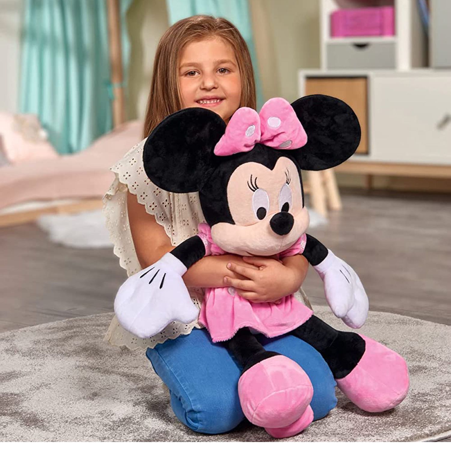 Peluche minnie abito fucsia 61 cm - Disney