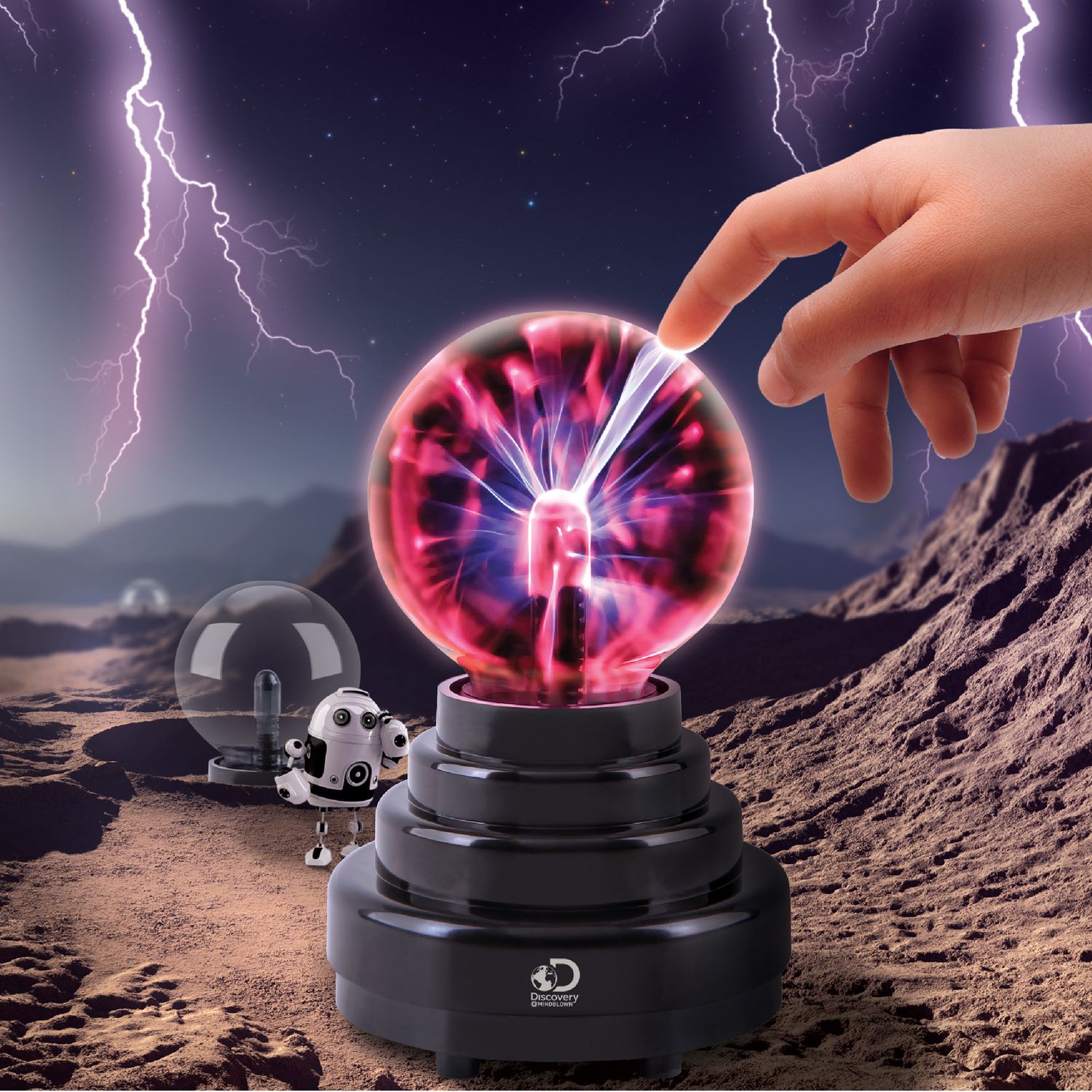 Sfera al plasma con raggi luminosi - Discovery Mindblown
