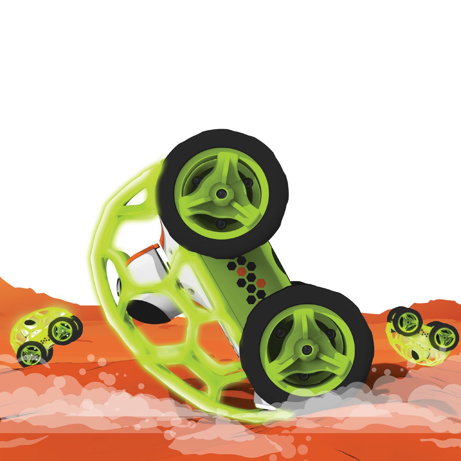 Macchina radiocomandata Orbit Tumbler Glow in the Dark Sharper Image - Sharper Image