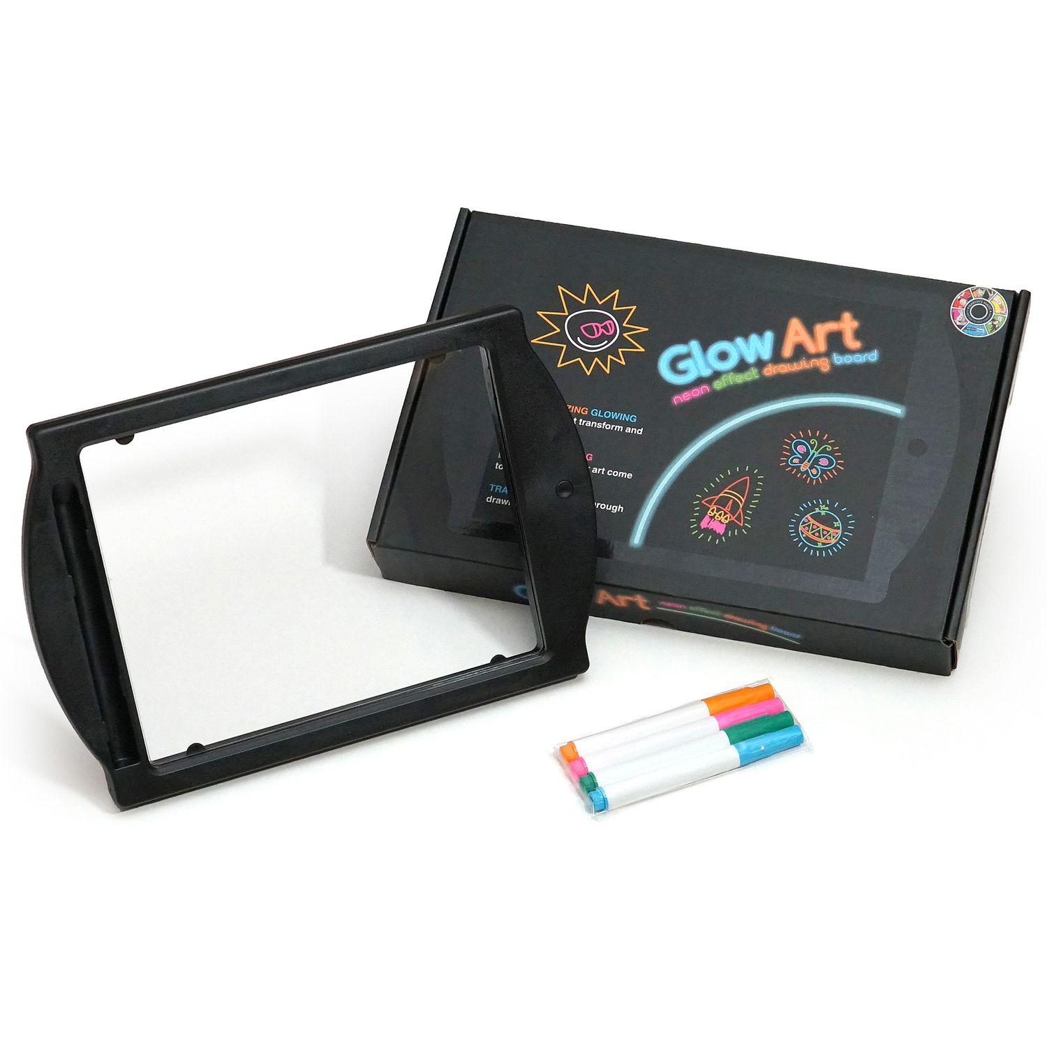 Glow Art, Tavoletta magica luminosa, Nero - Marvin's Magic