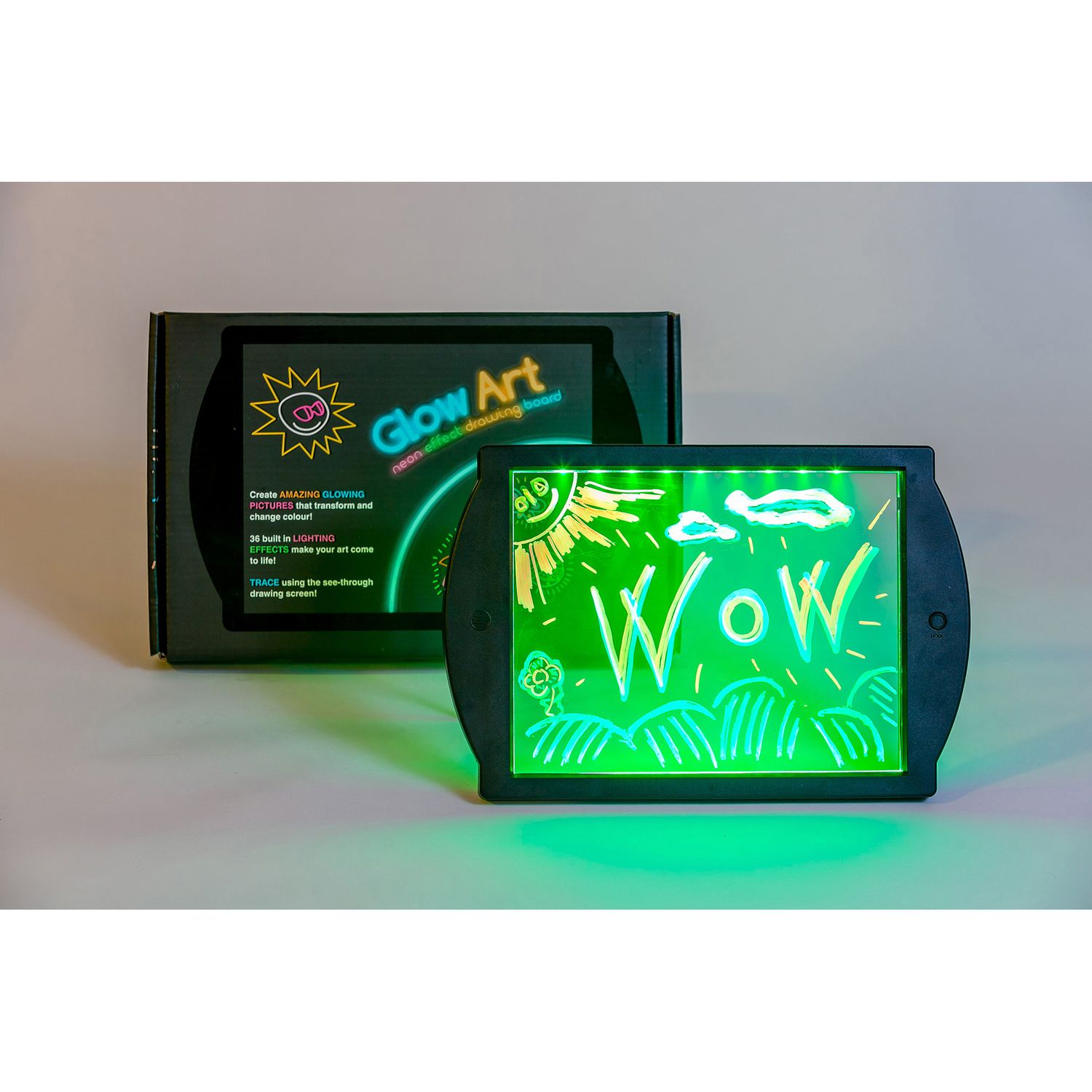 Glow Art, Tavoletta magica luminosa, Nero - Marvin's Magic