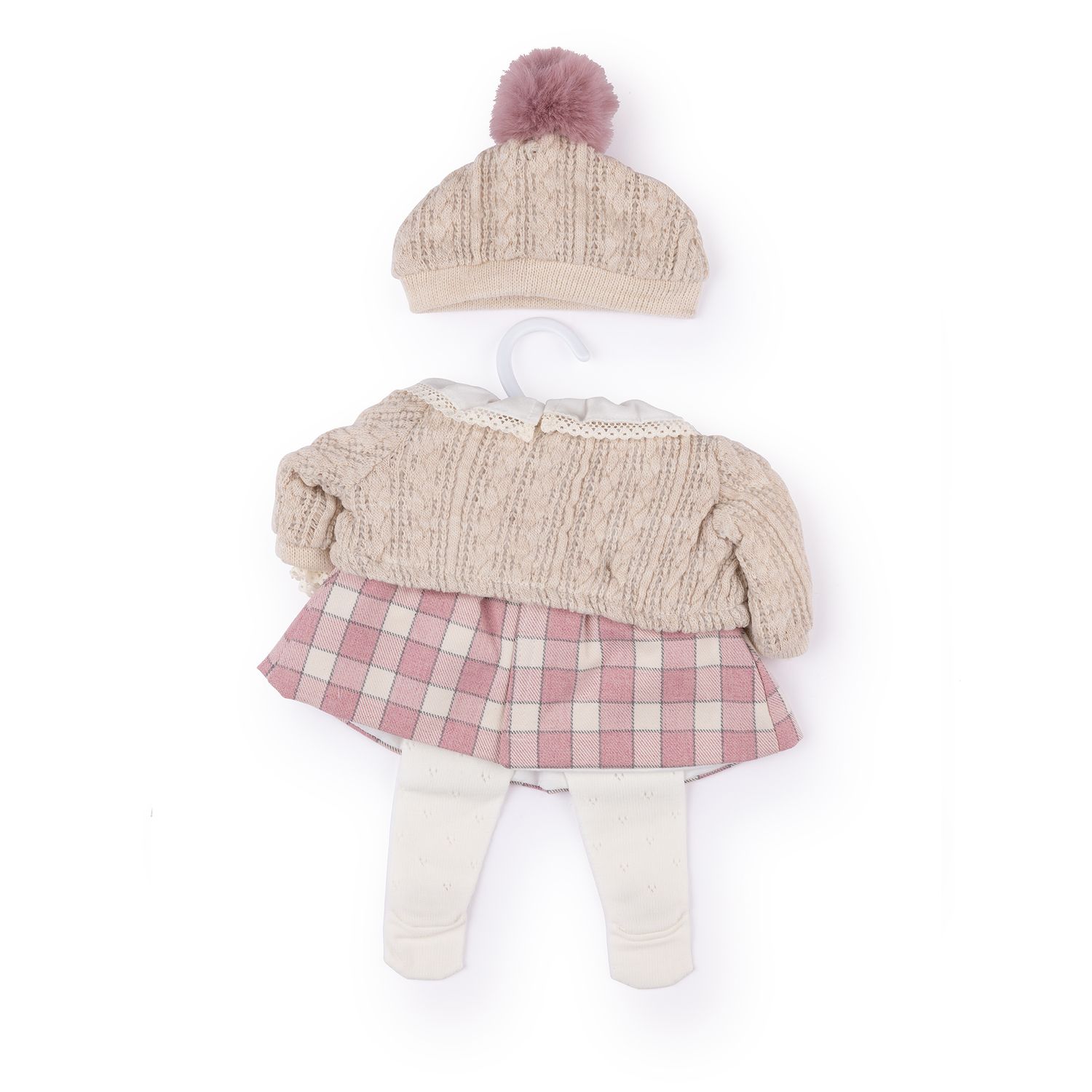 Vestitino scozzese e cappellino per My FAO Doll 40 cm - FAO Schwarz