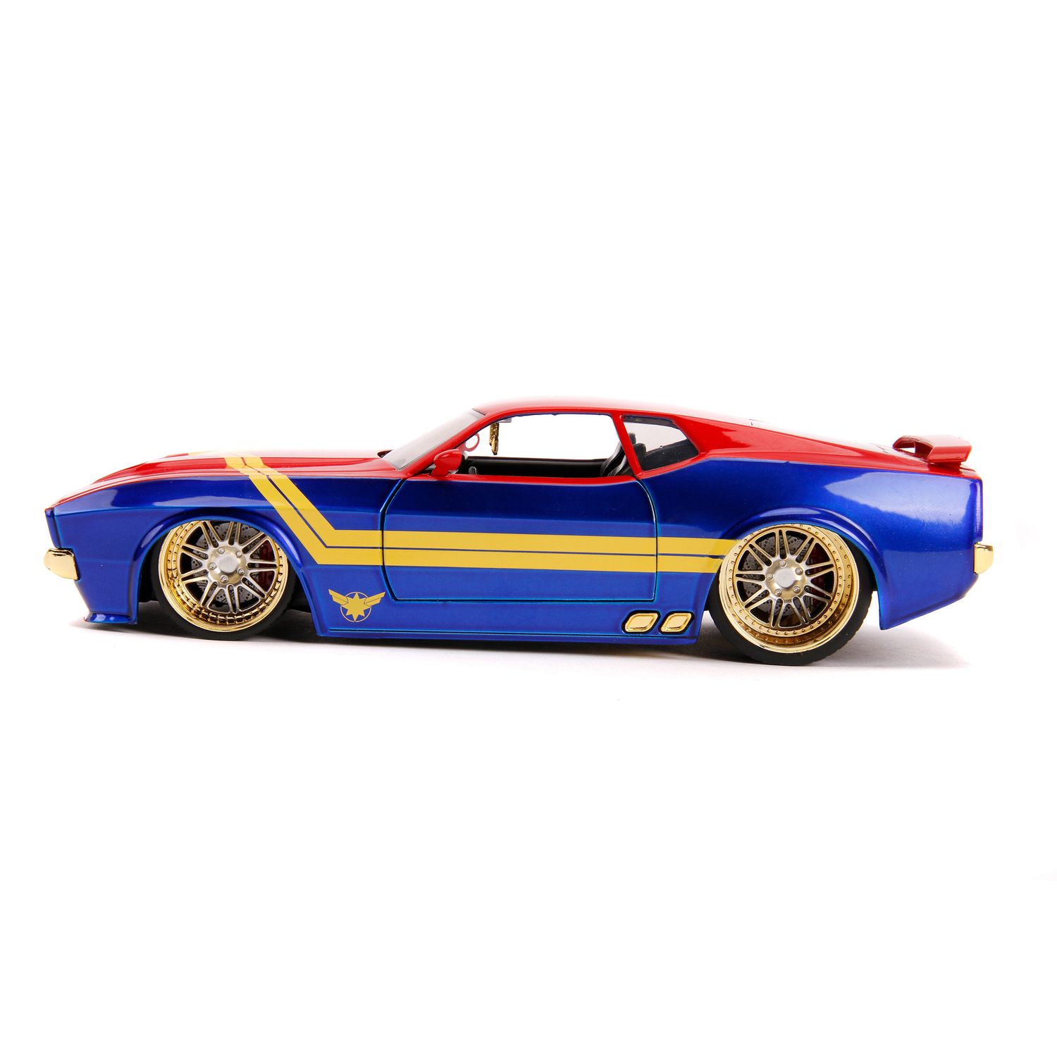 Ford Mustang 1973 Captain Marvel - Jada Toys, Marvel