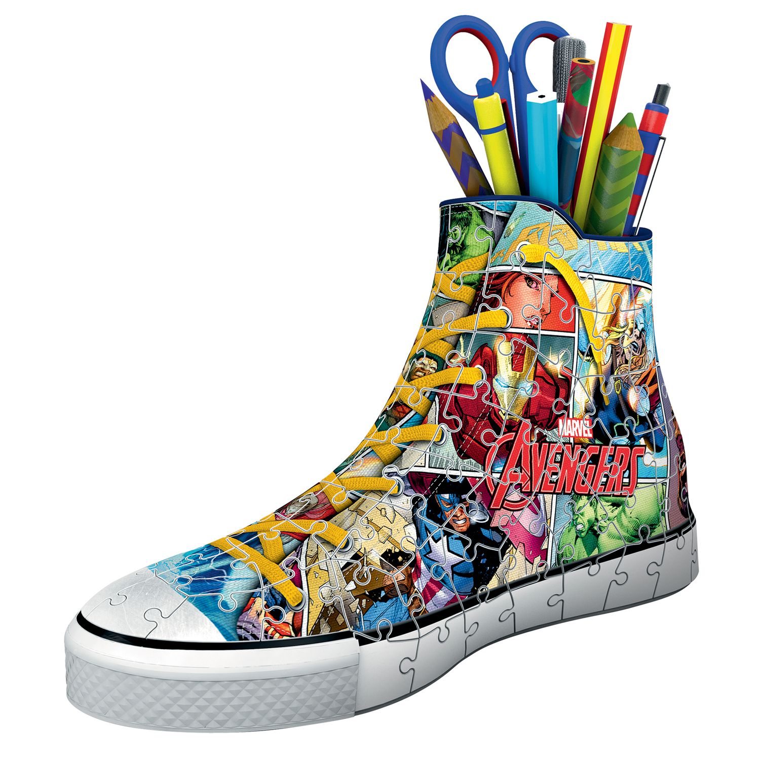Ravensburger puzzle 3D Sneaker Avengers 107 pezzi - Marvel, Ravensburger