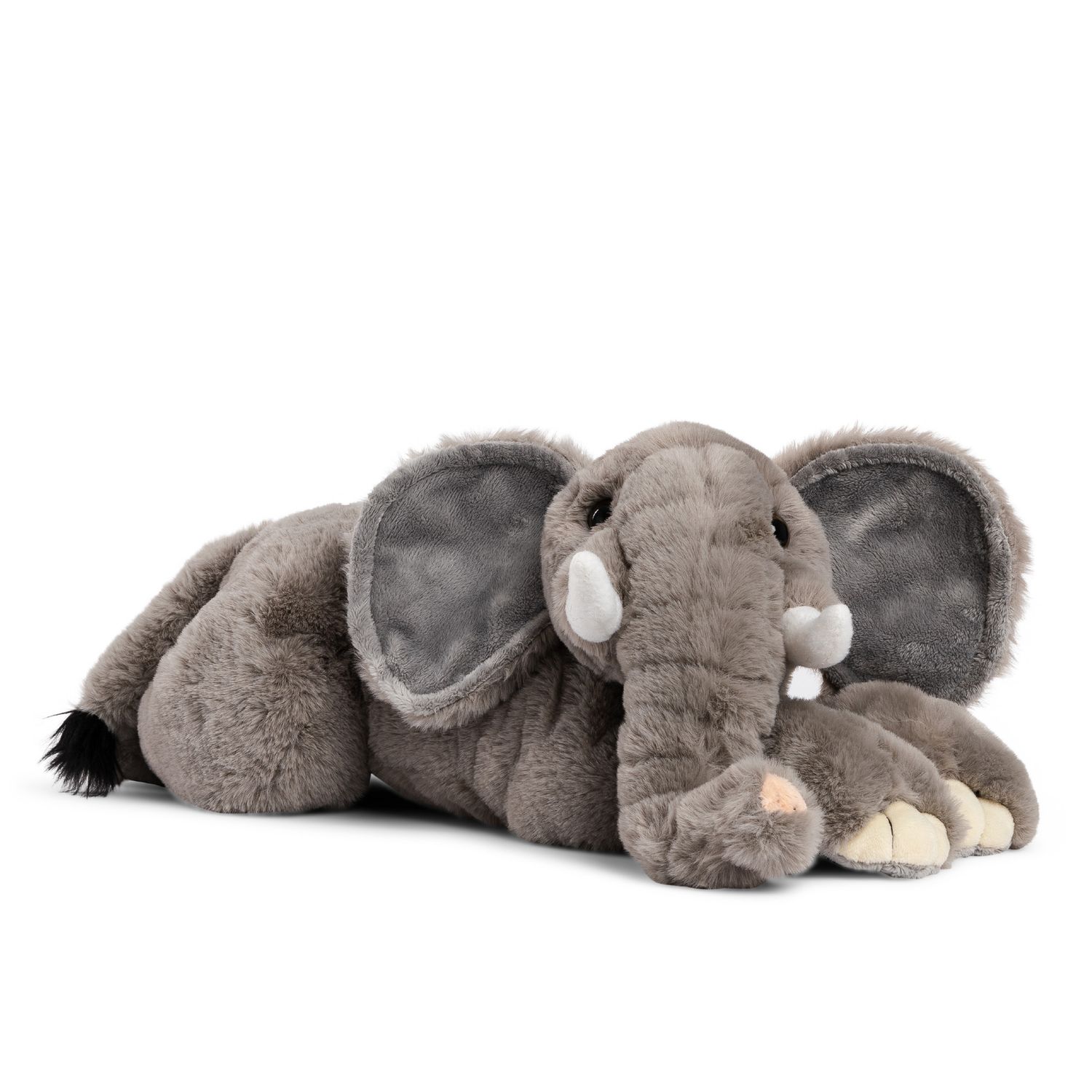 Peluche elefante sdraiato lungo 38 cm - FAO Schwarz