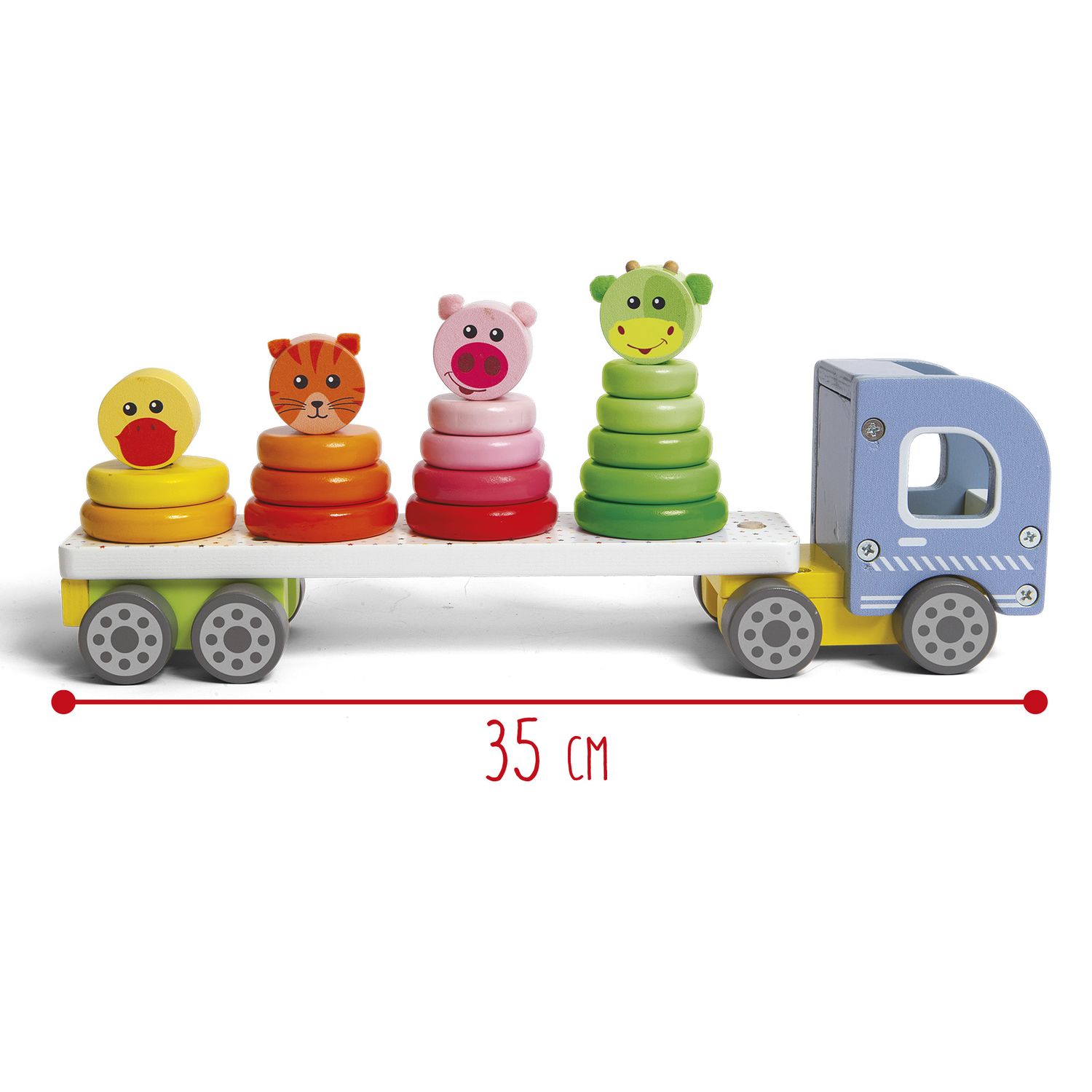 Camion con animali da impilare wood n' play - Wood n’ Play
