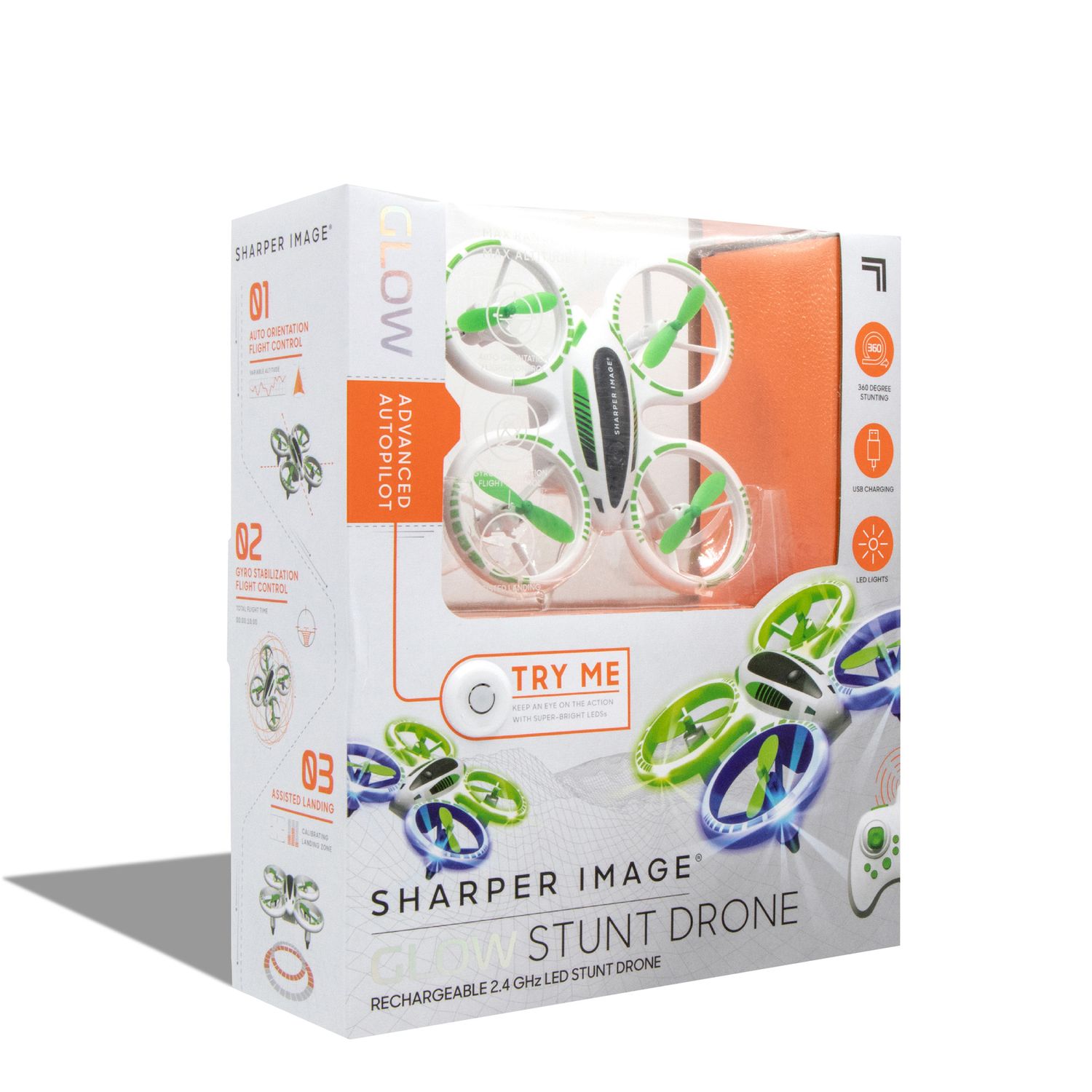 Drone Stunt Glow con LED Sharper Image - Sharper Image