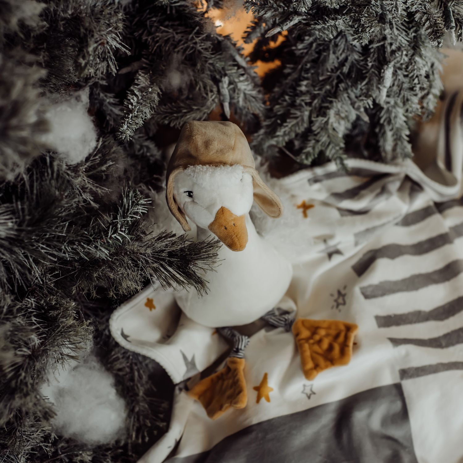 Peluche Avery the Aviator Snowgoose - Bunnies By The Bay