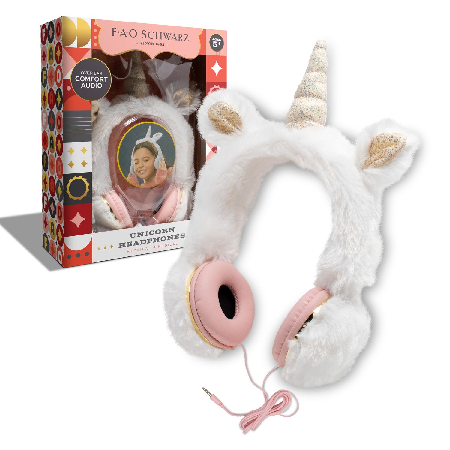 Cuffie di peluche Unicorno - FAO Schwarz