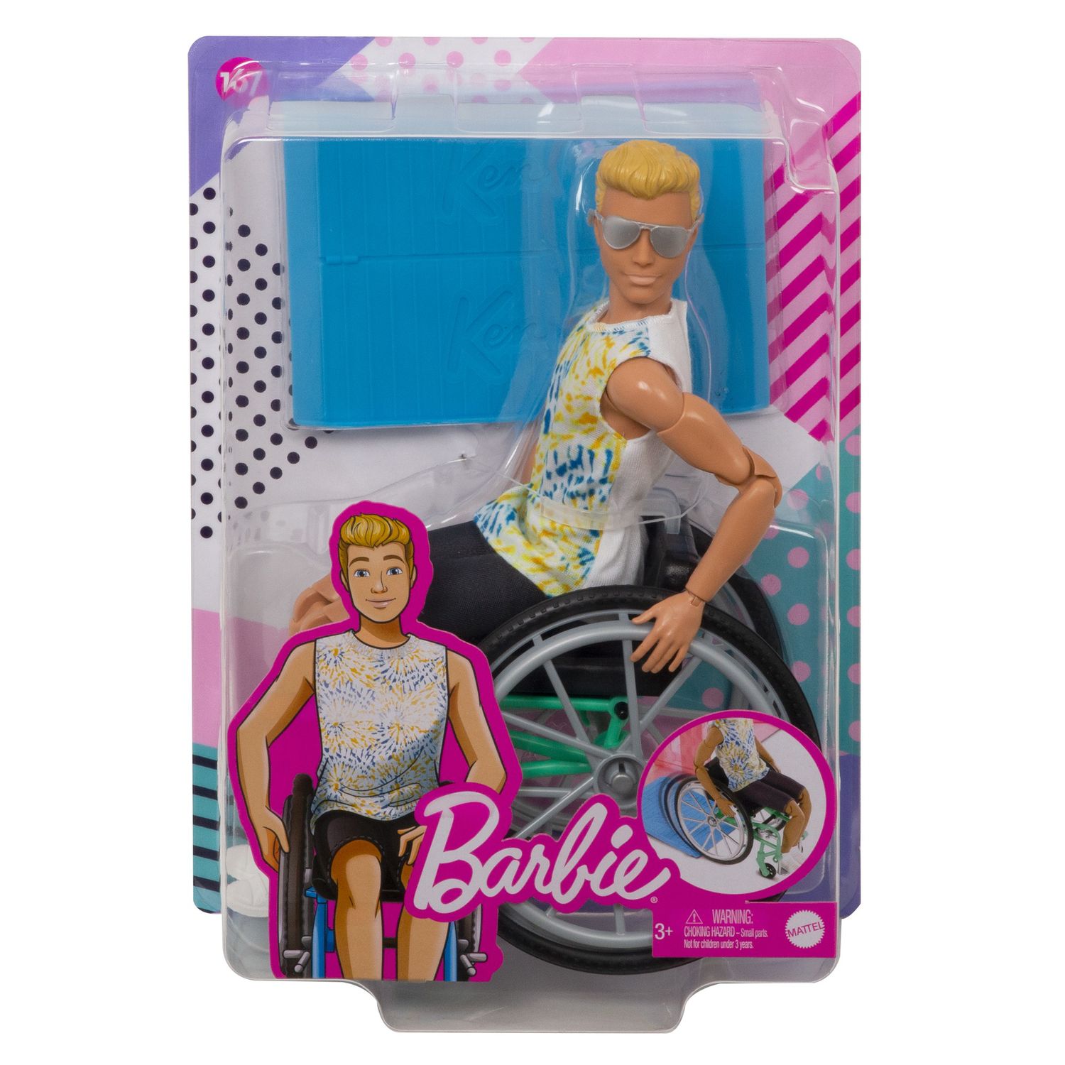 Barbie  Ken Fashionista con Sedia a Rotelle e Rampa - Barbie