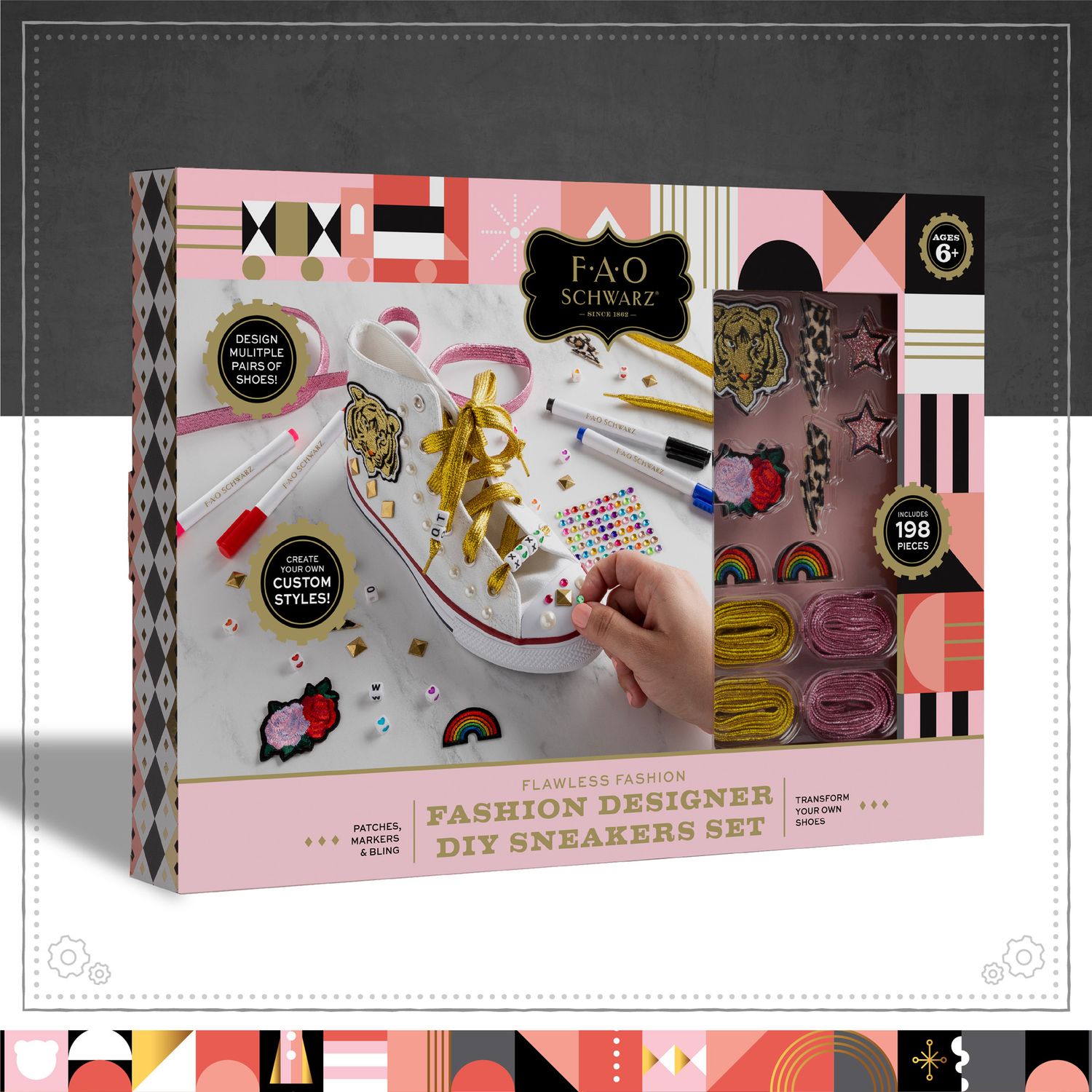 Set designer per decorare sneakers - FAO Schwarz
