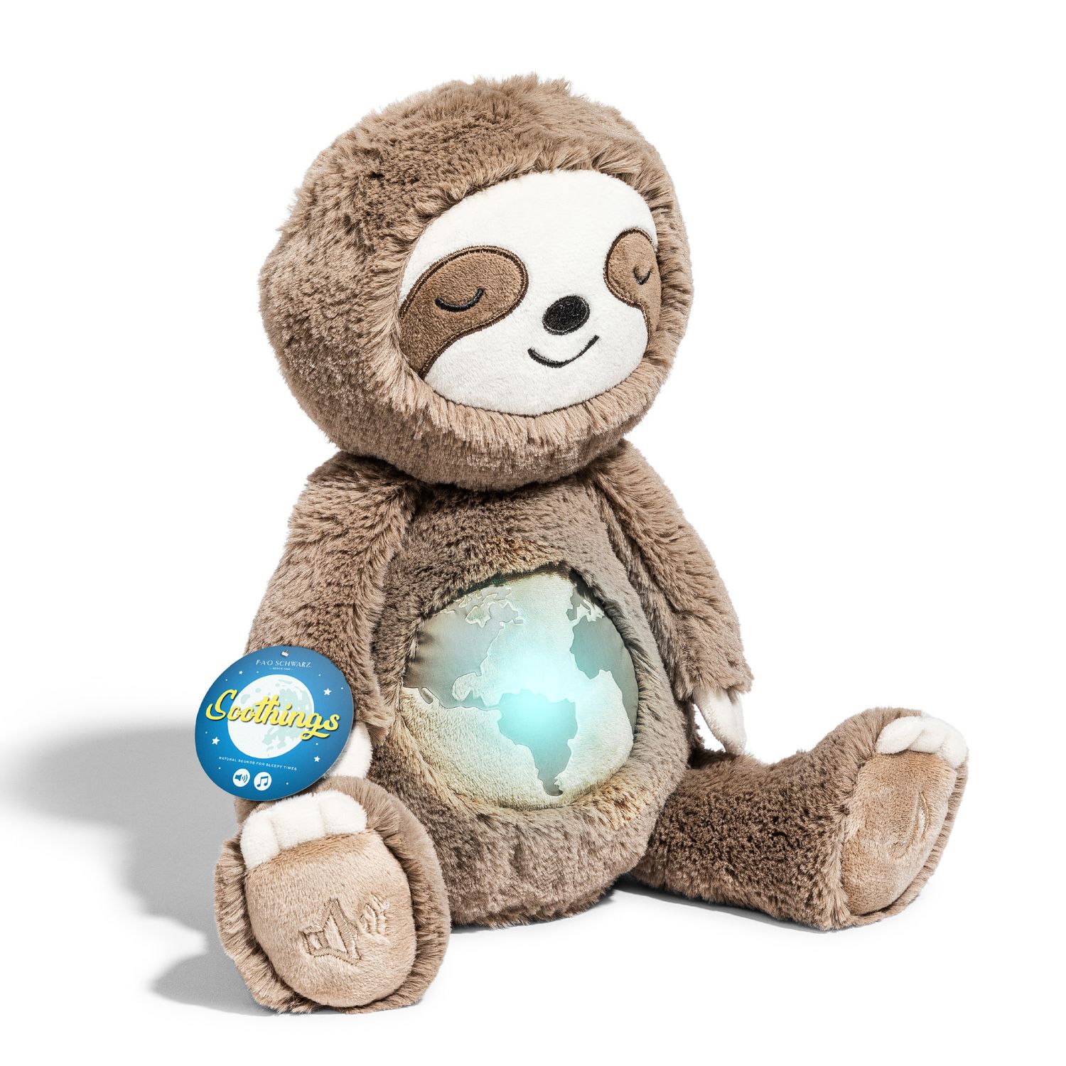 Bradipo di peluche con led e suoni 26 cm - FAO Schwarz