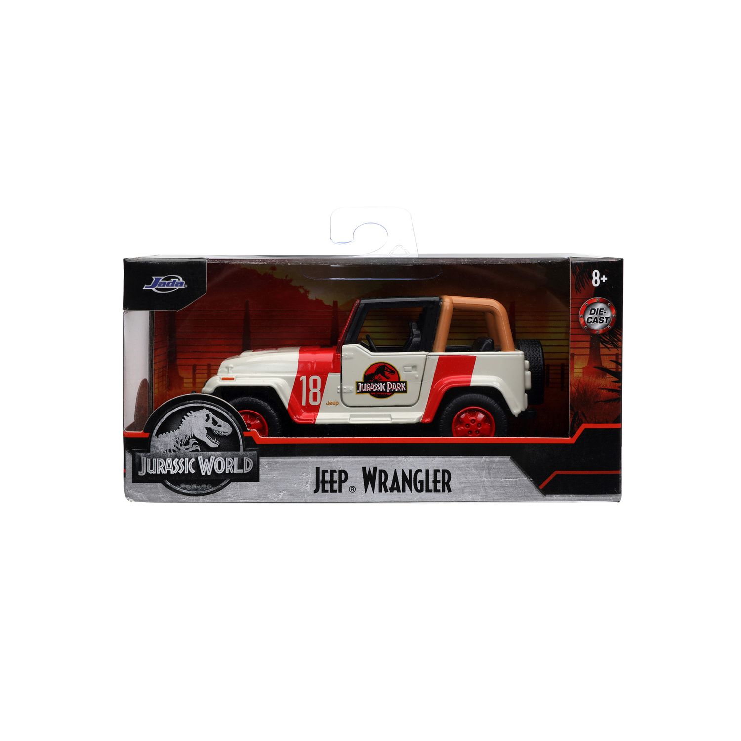 Jeep Wrangler Jurassic Park scala 1:32 - Jada Toys, Jurassic World