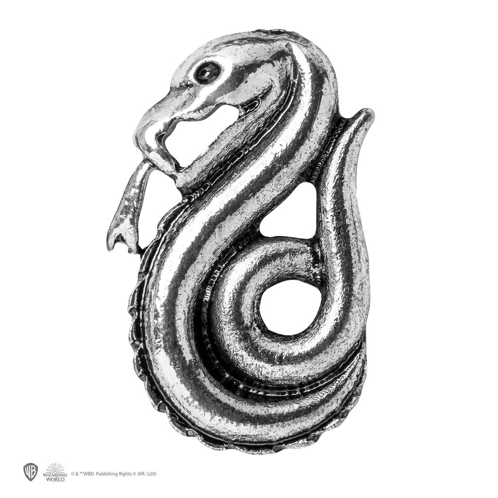 Cravatta deluxe Serpeverde con spilla - Harry Potter