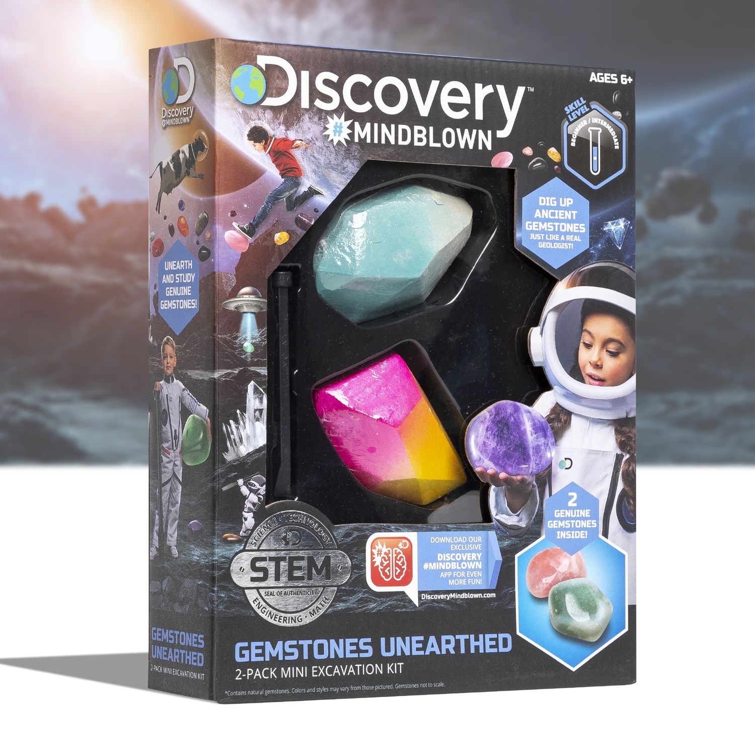 Kit paleontologo con 2 gemme - Discovery Mindblown