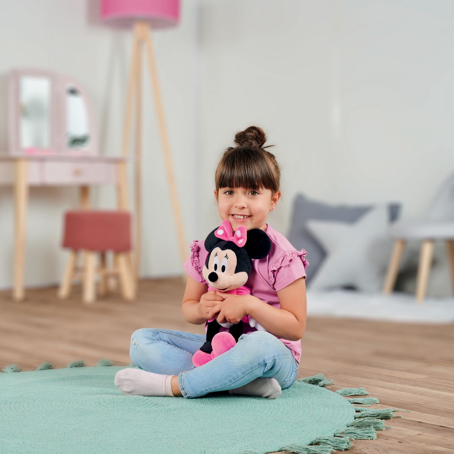 Peluche minnie abito fucsia 35 cm - Disney