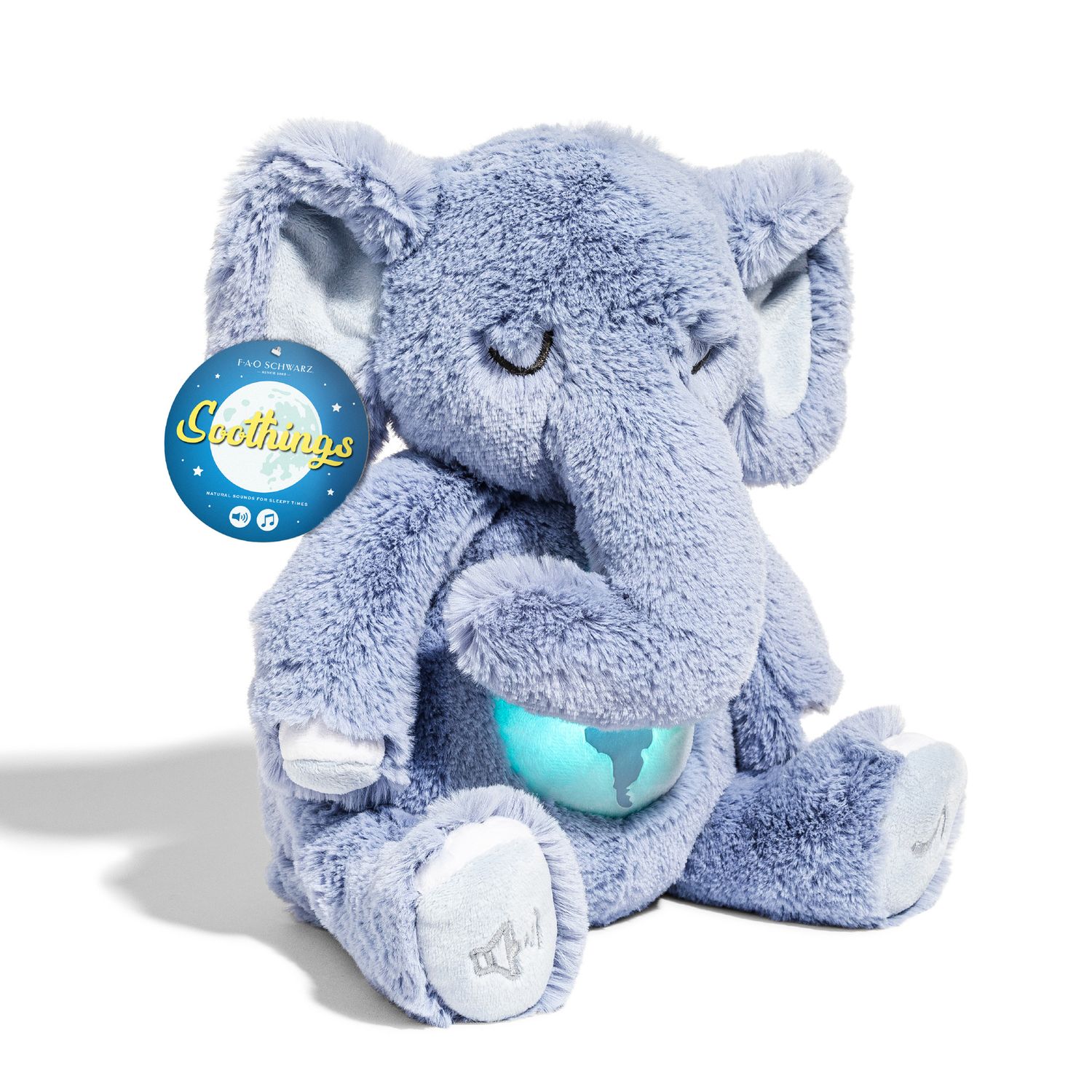 Elefante di peluche con luci LED e suoni 26 cm - FAO Schwarz