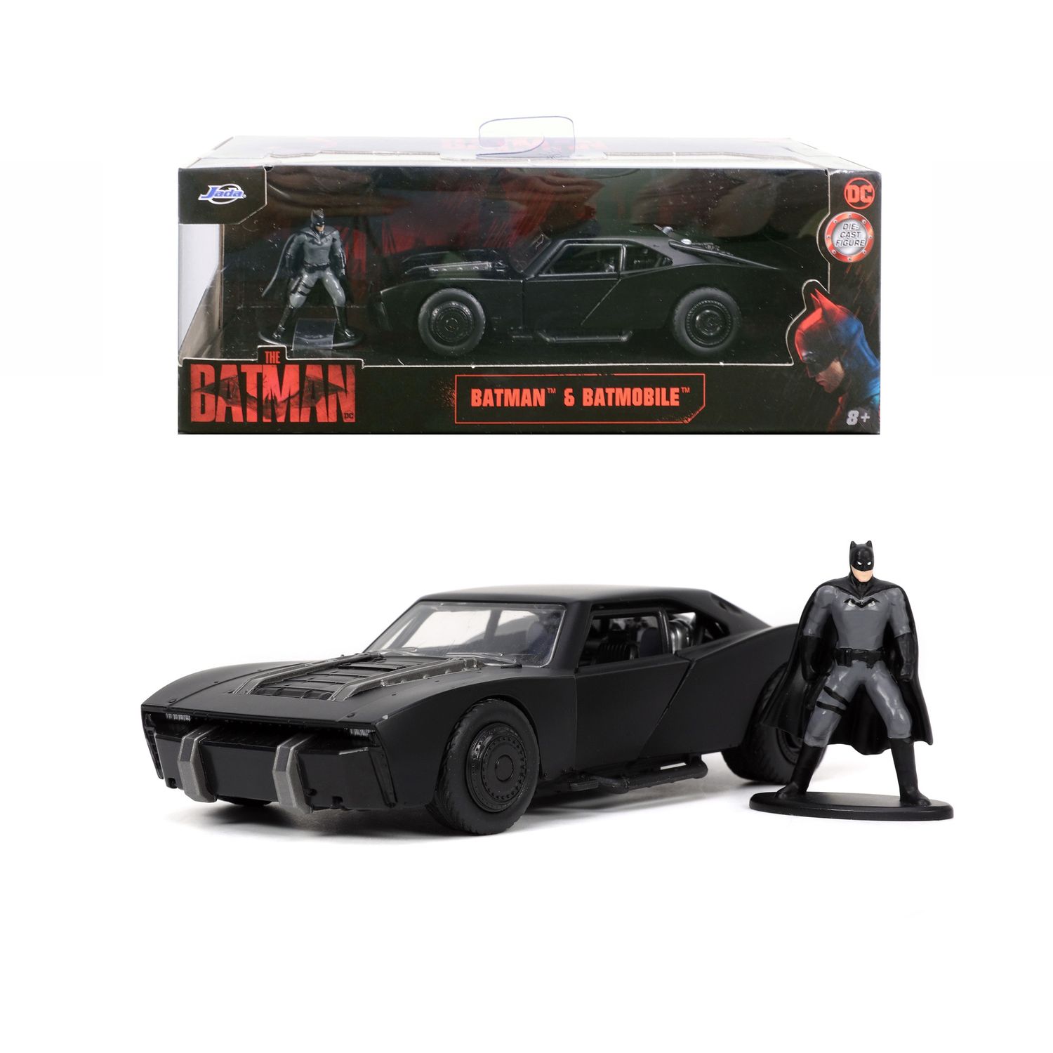 Batmobile 2022 scala 1:32 + personaggio batman - DC Comics, Jada Toys