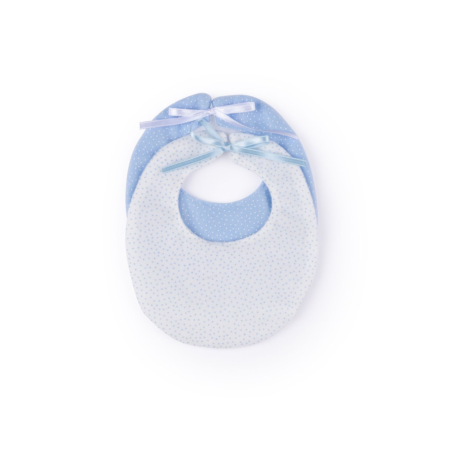 Set bavaglini bianco e azzurro per My FAO Doll 40 cm - FAO Schwarz