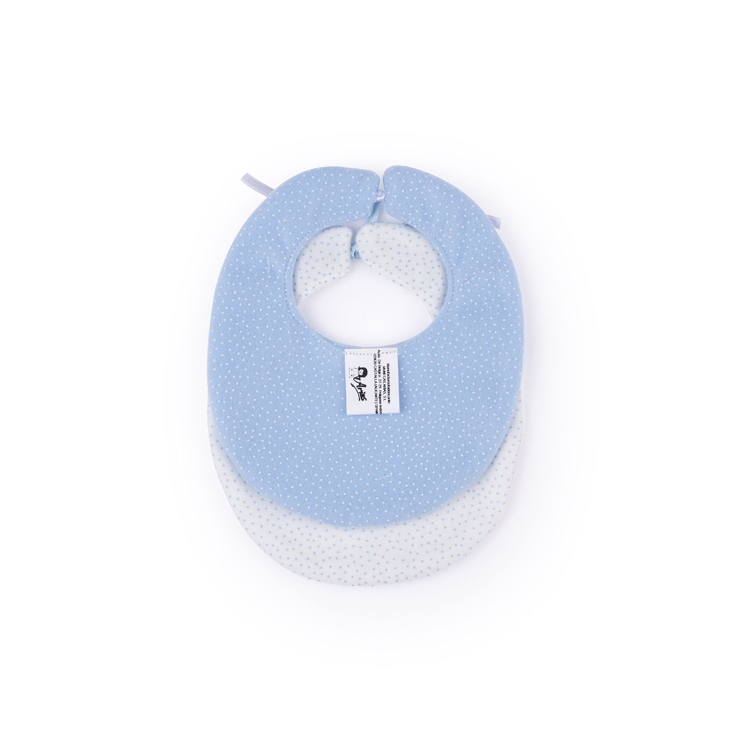 Set bavaglini bianco e azzurro per My FAO Doll 40 cm - FAO Schwarz