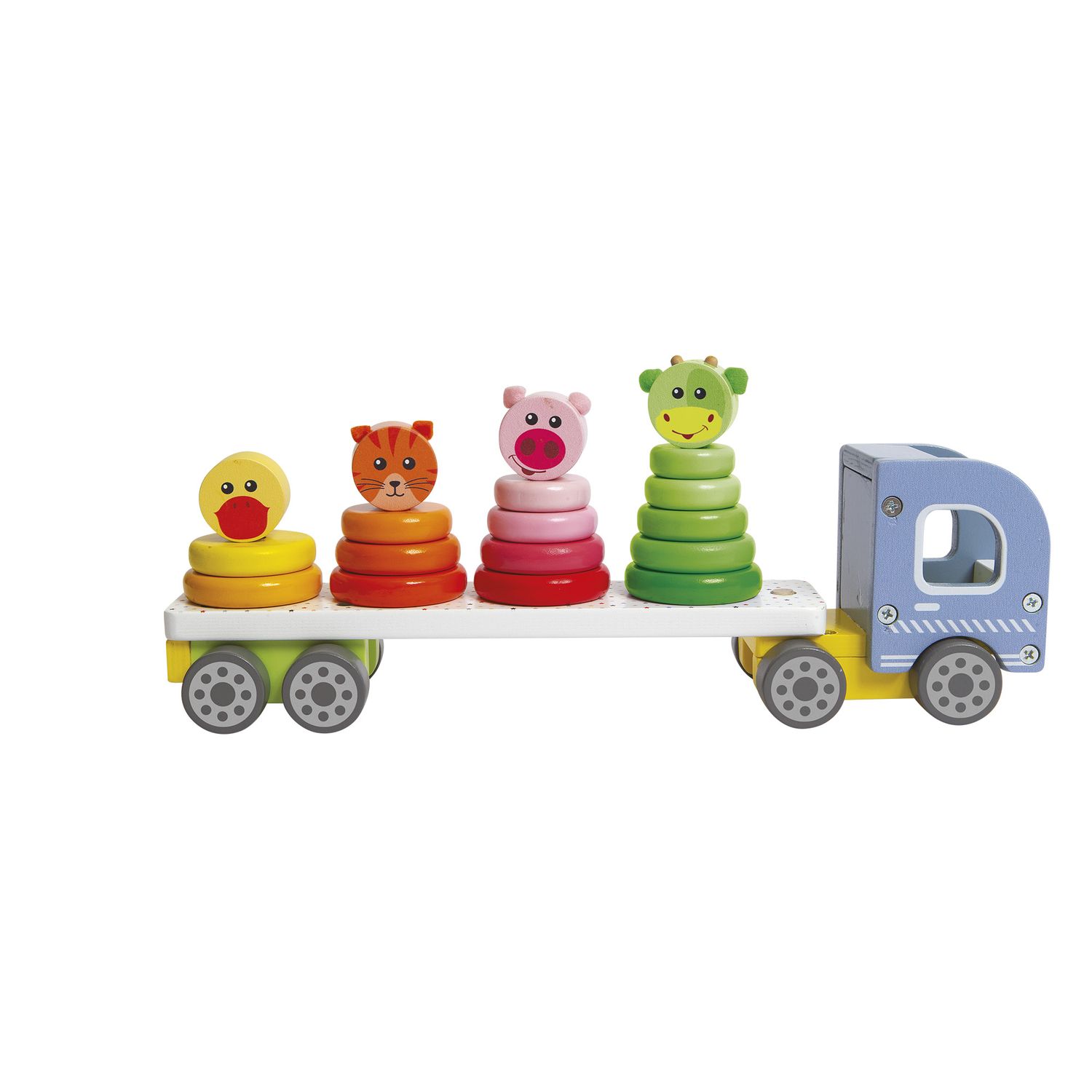 Camion con animali da impilare wood n' play - Wood n’ Play