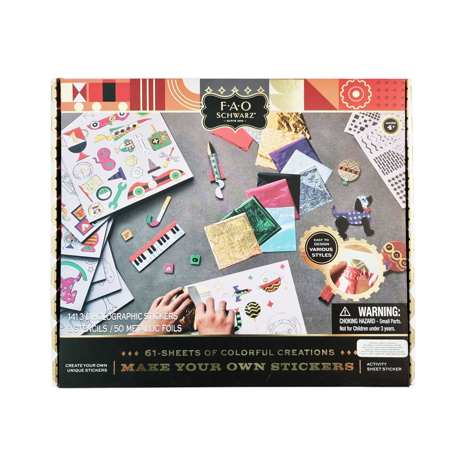 Adesivi creativi Make Your Own Sticker - FAO Schwarz