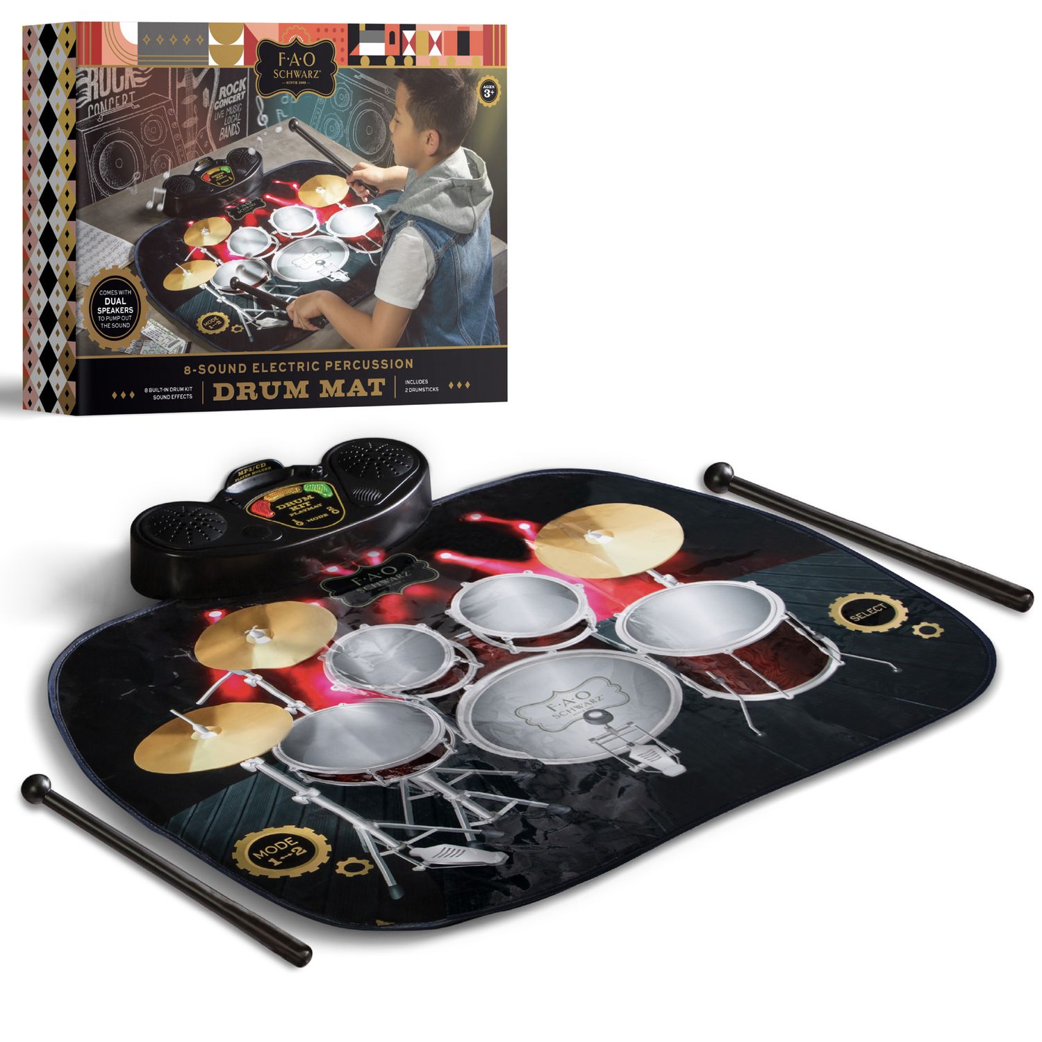 Tappetino per batteria da tavolo giocattolo - FAO Schwarz