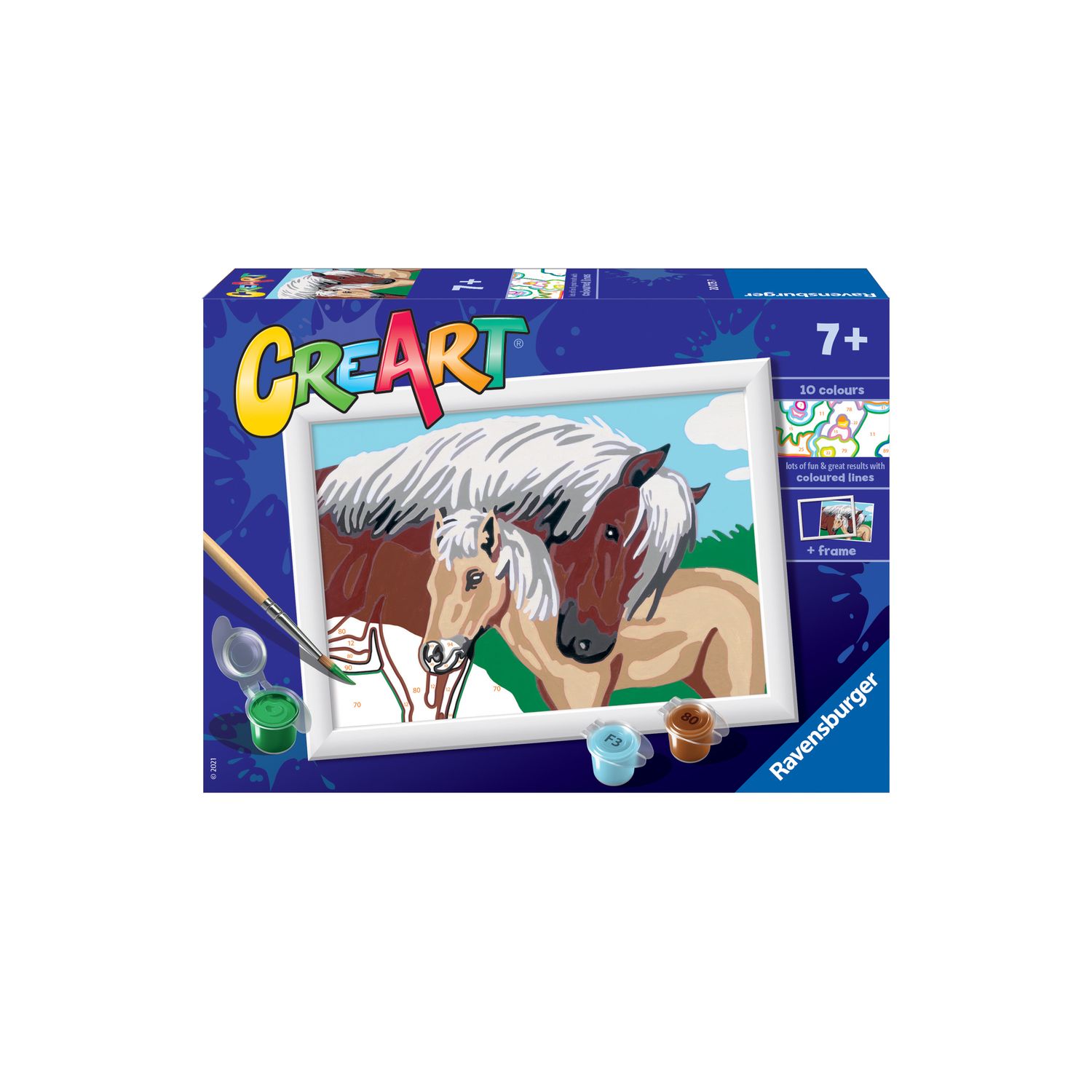 Creart Amore materino, Serie E, Kit per dipingere con i numeri - Creart