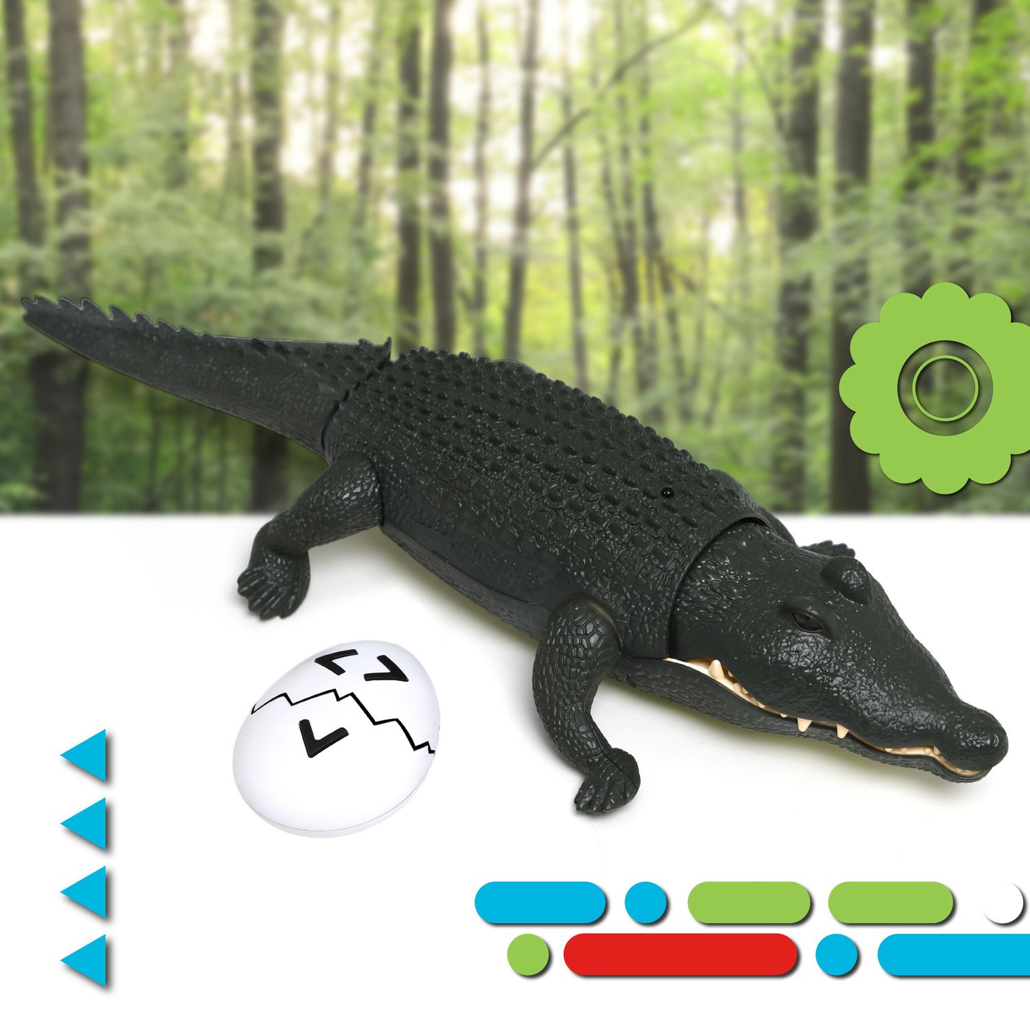 Coccodrillo radiocomandato con suoni realistici - Discovery Toys