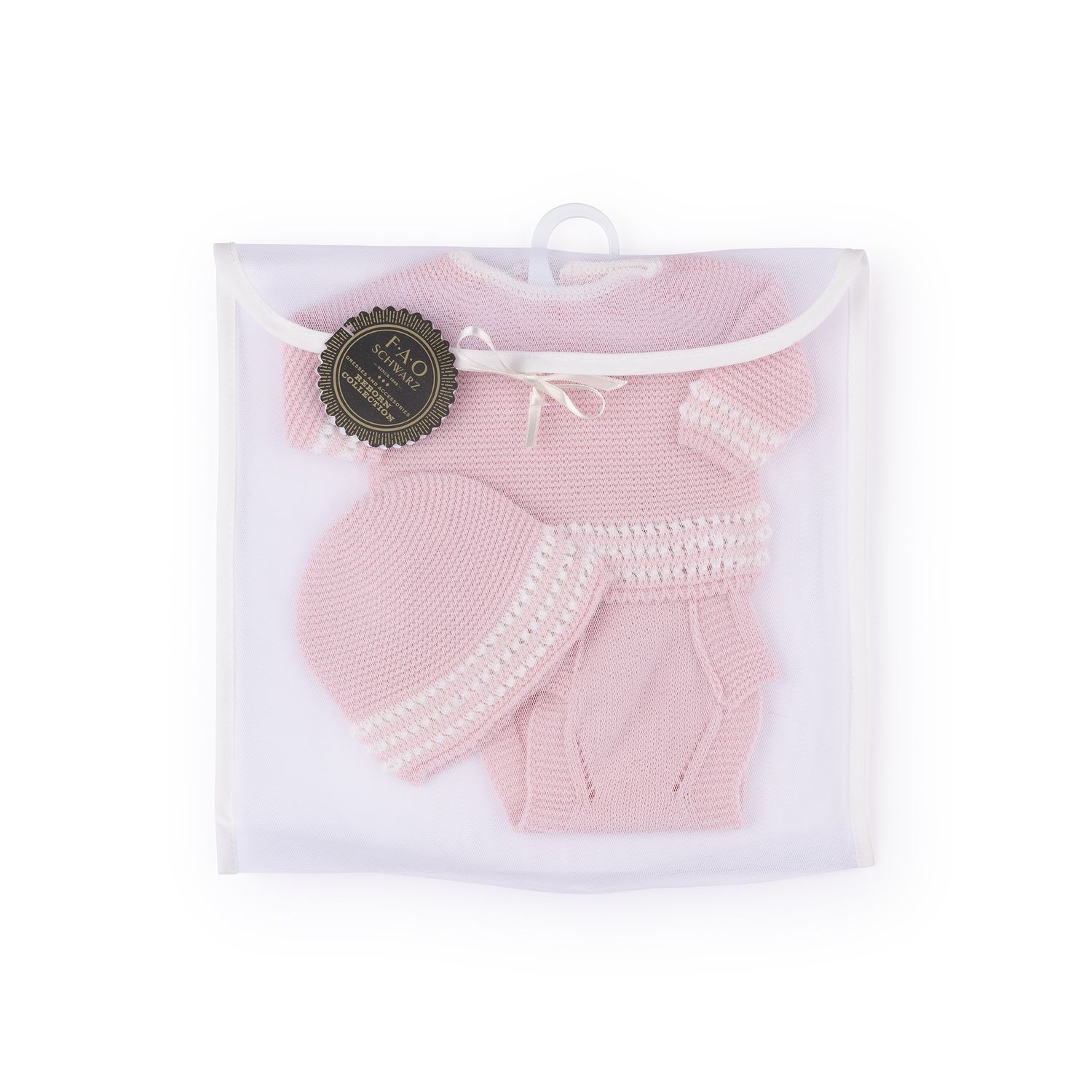 Completino in tricot con cappellino per My FAO Doll 40 cm - FAO Schwarz