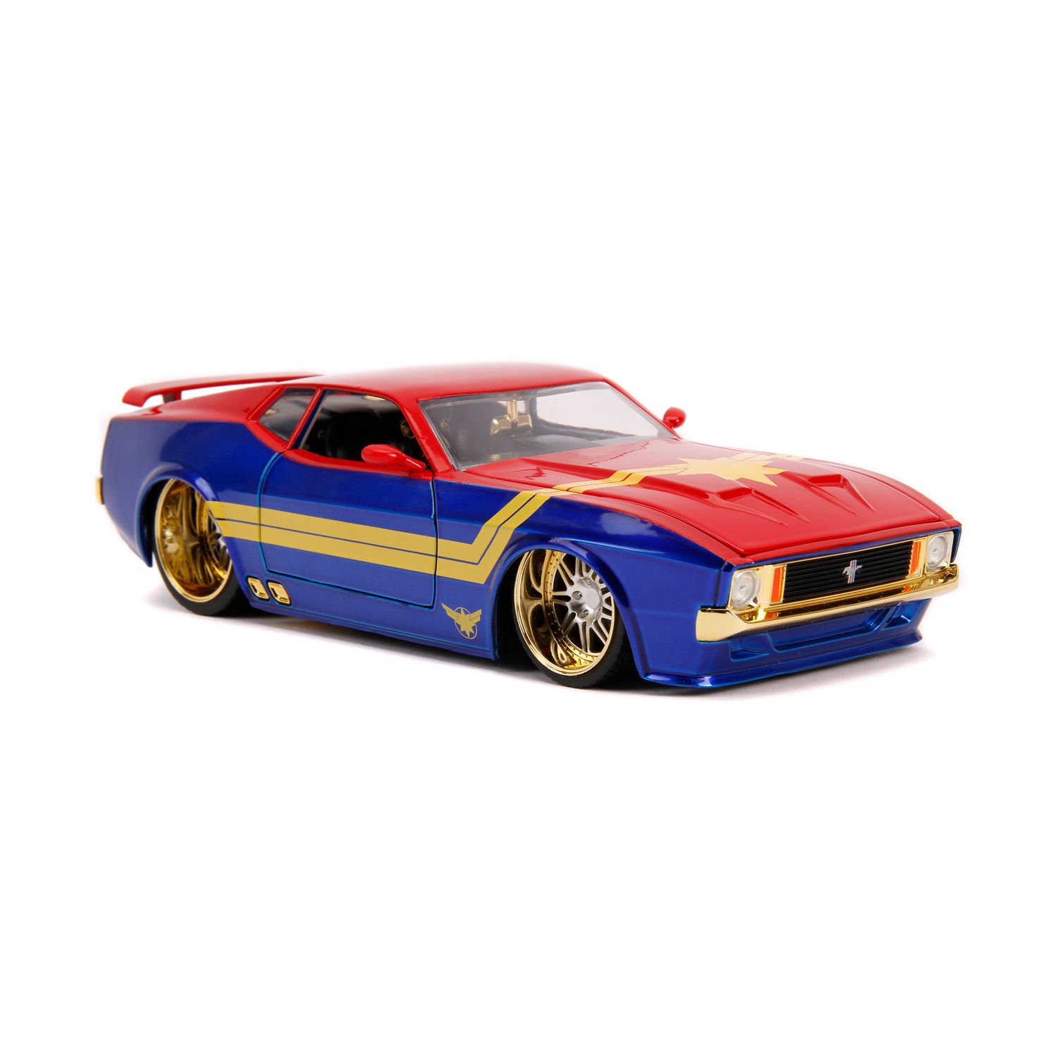 Ford Mustang 1973 Captain Marvel - Jada Toys, Marvel