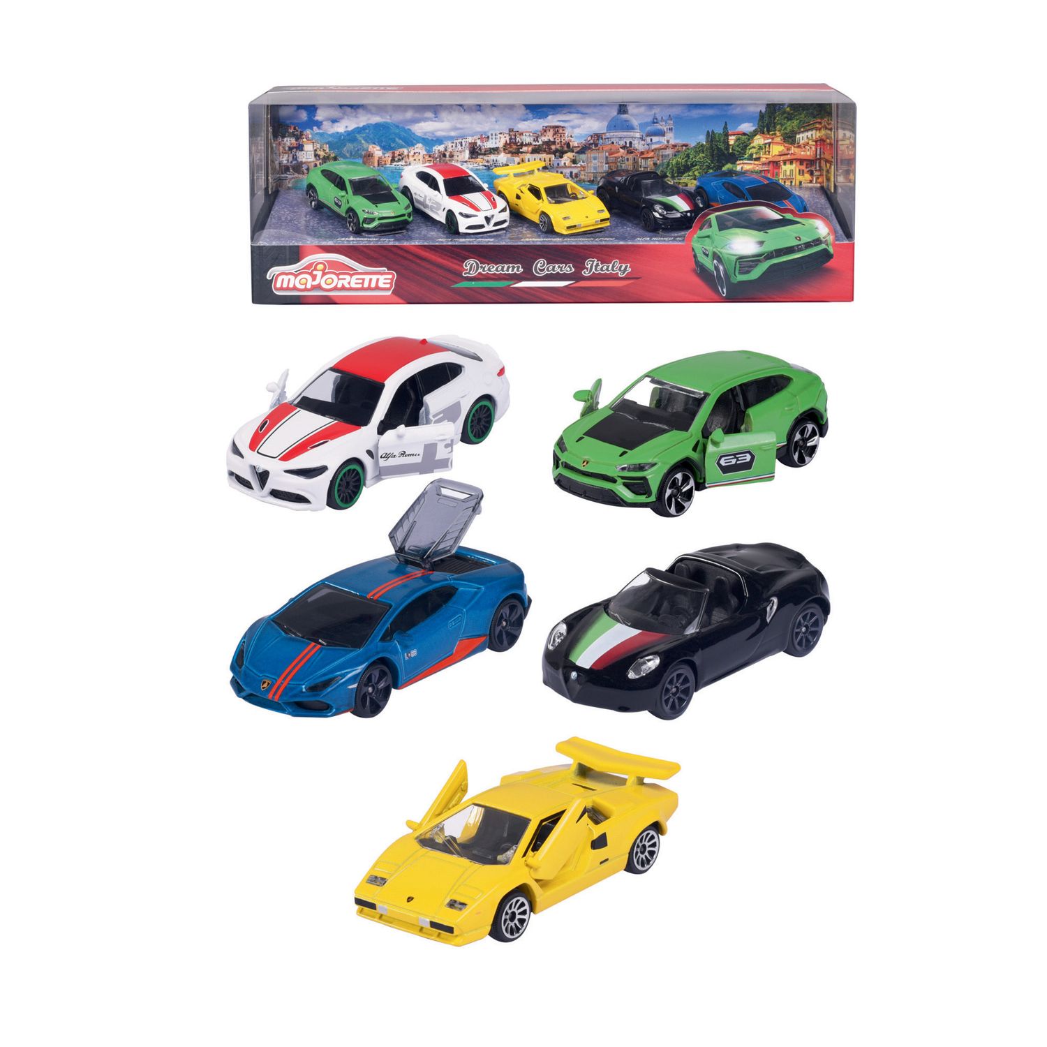 Dream Cars Italy, Giftpack 5 pezzi - Majorette