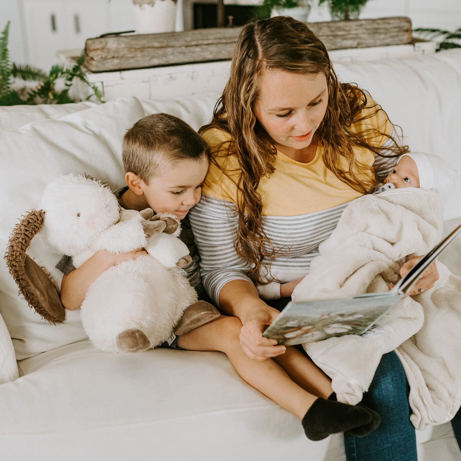 Peluche Big Hare Little Hare 43 cm - Bunnies By The Bay