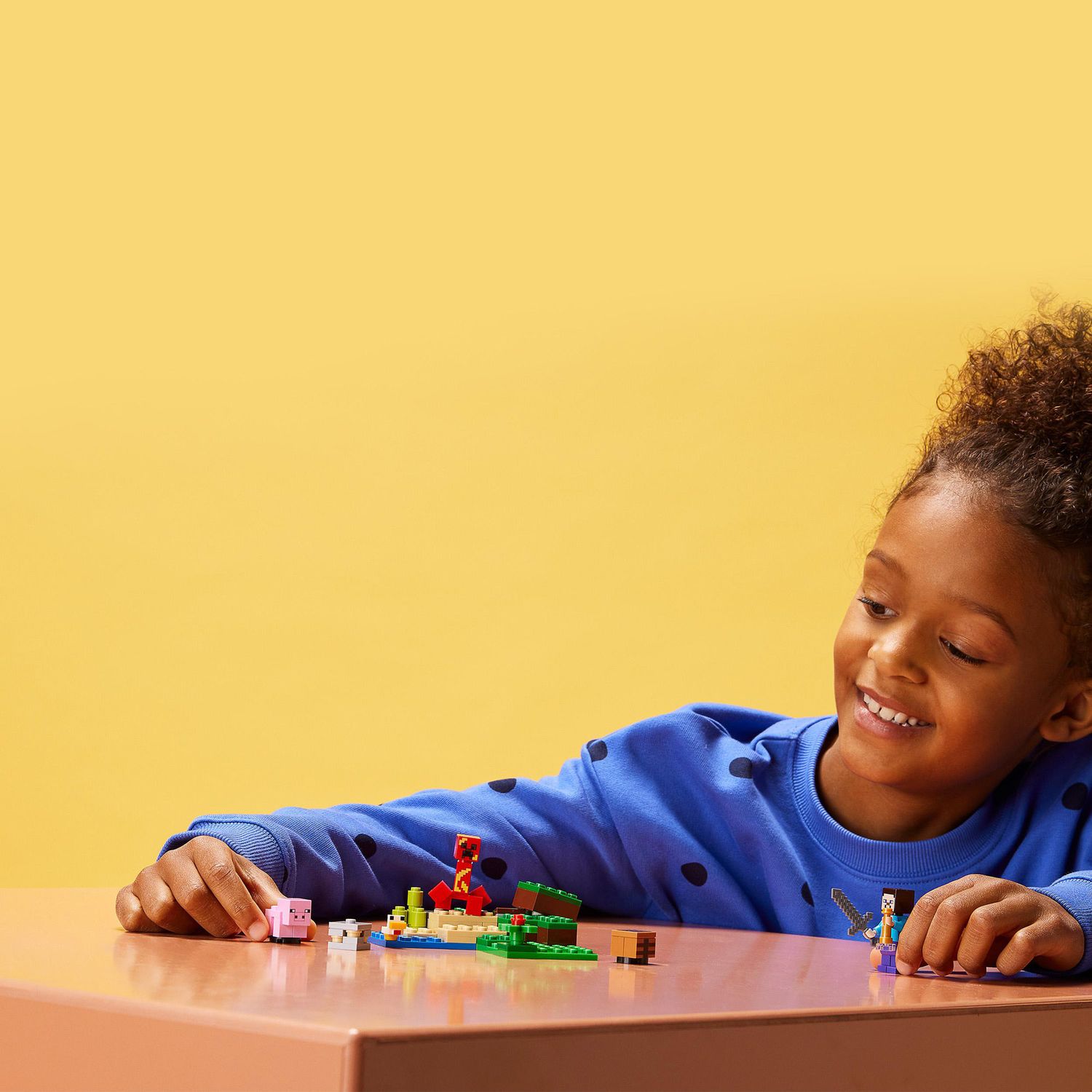 LEGO Minecraft l'agguato del creeper, con steve e 2 minifigure, 21177 - LEGO