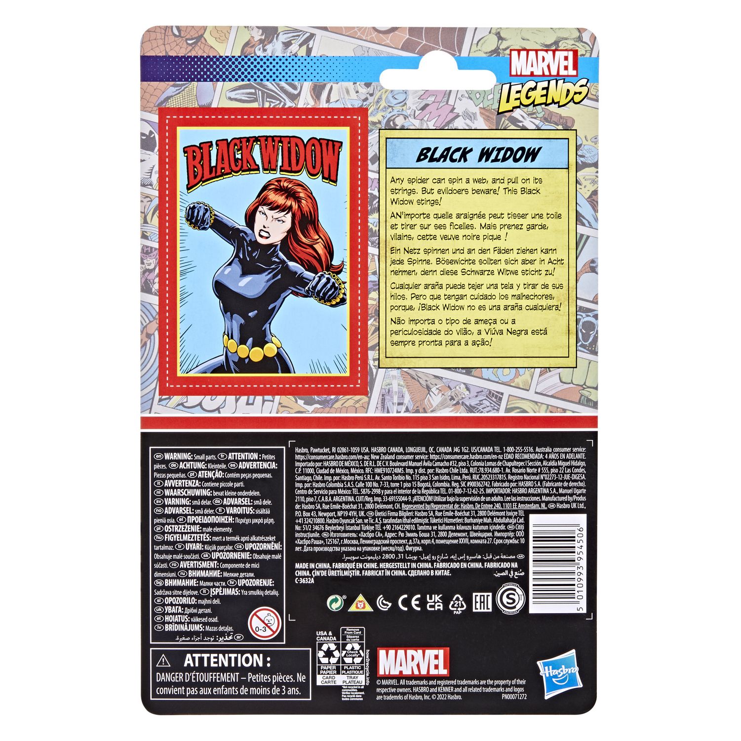 Action figure Black Widow da 9,5 cm - Marvel