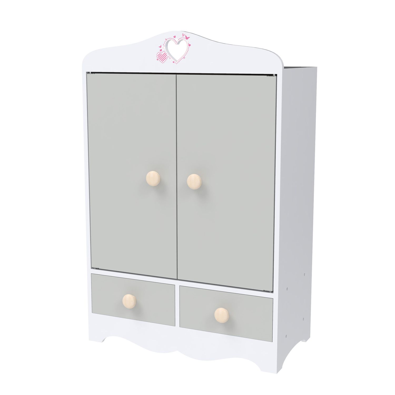 Guardaroba in legno per bambole - Love Bebé